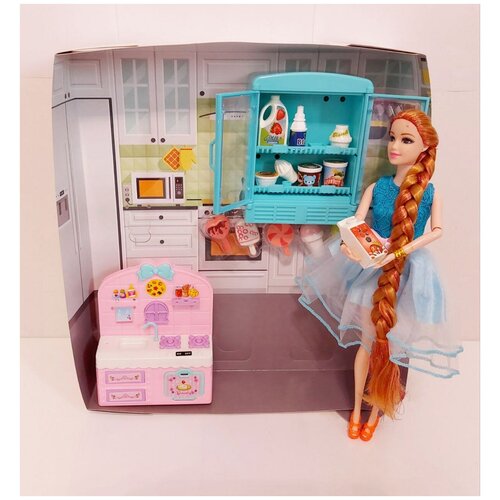 Кукла с кухонной мебелью Beautiful Girl