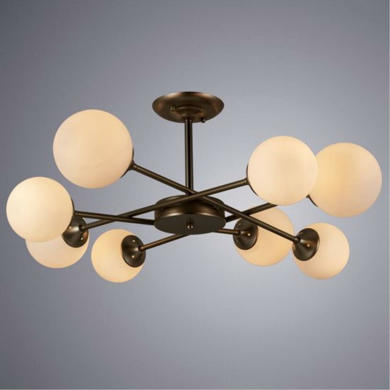 Люстра Arte Lamp Marco A2703PL, E27, 60 Вт, кол-во ламп: 8 шт., цвет: золотой - фотография № 8