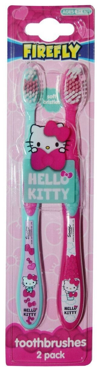 Набор детских зубных щеток Hello Kitty, от 3 лет