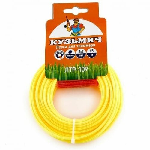 Кузьмич ЛТР-109 Леска для триммера 3,0 мм х 15 м шестигранник Р1-00005995 .