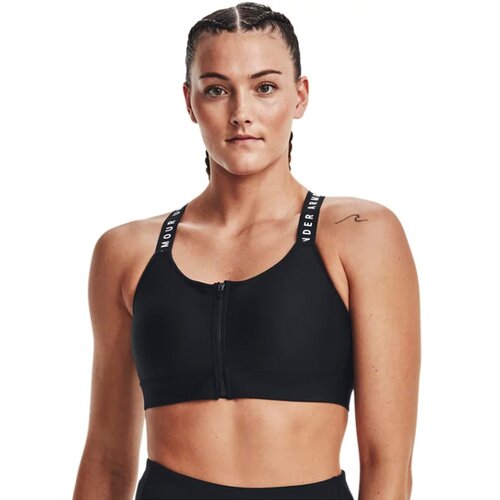 фото Топ беговой under armour infinity high bra zip blue (us:s)