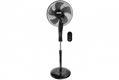 Вентилятор напольный 65ВТ диам 43СМ 3 СК LED дисплей пульт таймер тяжелая база CENTEK - фотография № 2