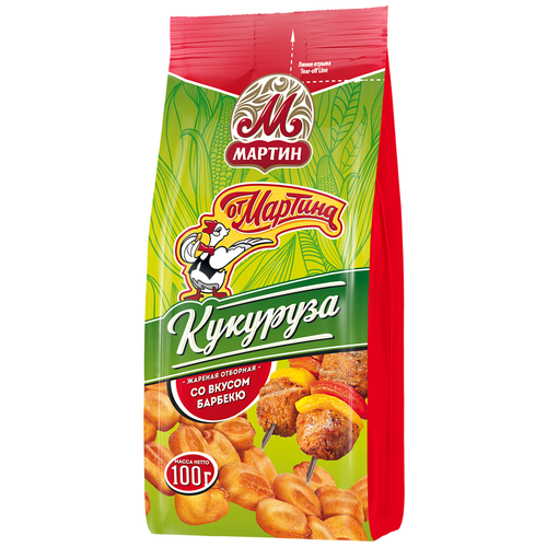 Кукуруза жареная отборная От Мартина со вкусом барбекю, 100 г