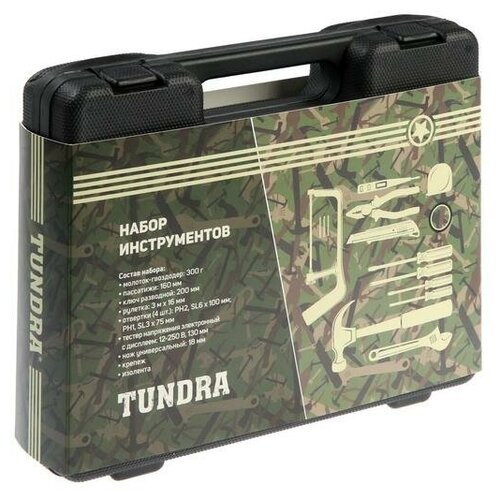 фото Набор инструментов tundra 5367815, 12 предм., черный