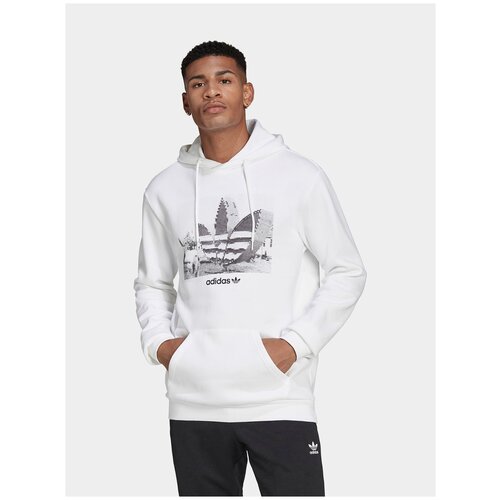 Толстовка/Adidas/HC7164/Trfoil C Hoody2/белый/XS