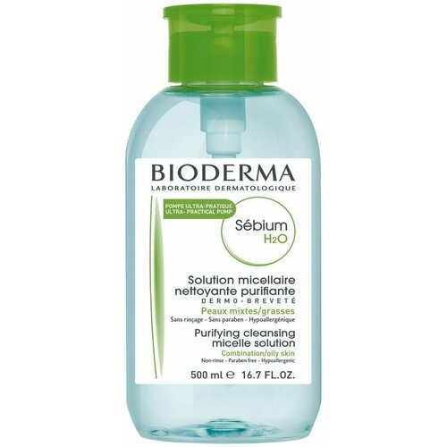 BIODERMA SEBIUM Н2О мицелловый раствор 500МЛ