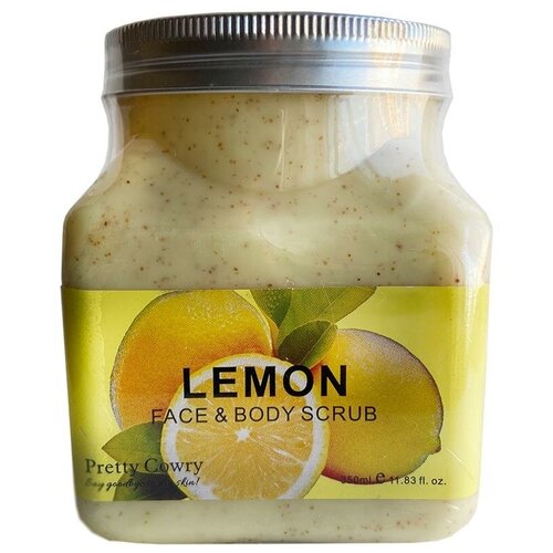 Pretty Cowry Отшелушивающий скраб для лица и тела с лимоном LEMON Face  & Body Scrub 350 ml