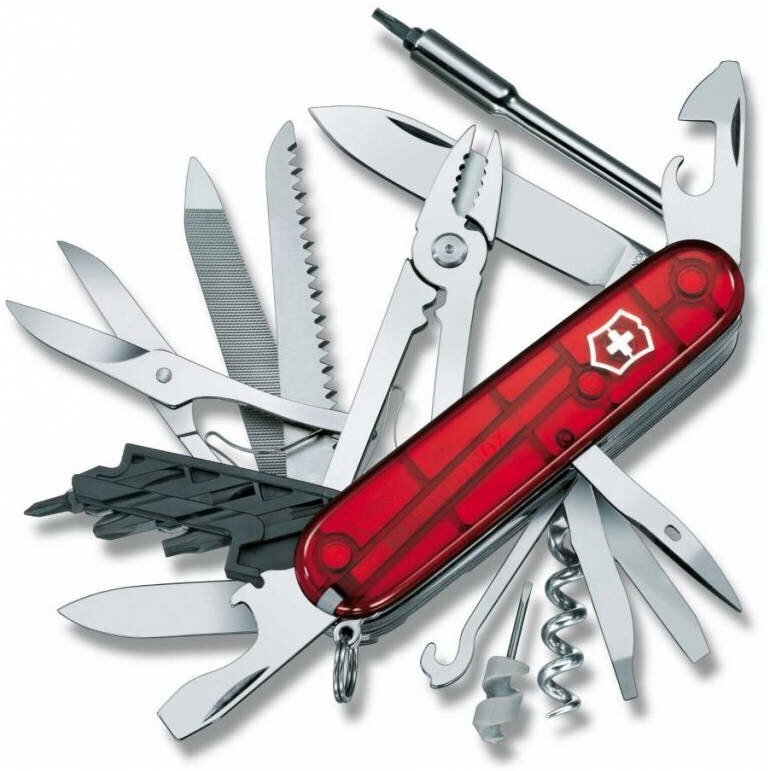 Нож Victorinox CyberTool L красный полупрозрачный (1.7775. t)