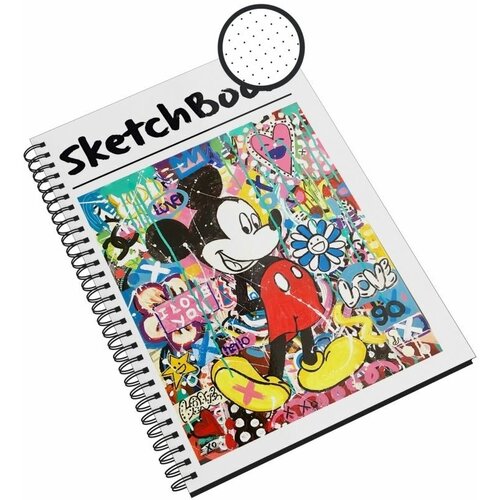 Блокнот в точку Каждому Своё Mickey Mouse/Микки Маус/Плуто A4 48 листов рюкзак дональд дак mickey mouse черный 5