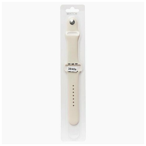 Ремешок ApW03 для Apple Watch 38/40 mm Sport Band Размер - L (Белый) оранжевый матовый ремешок для apple watch 38 40 41 mm sport band