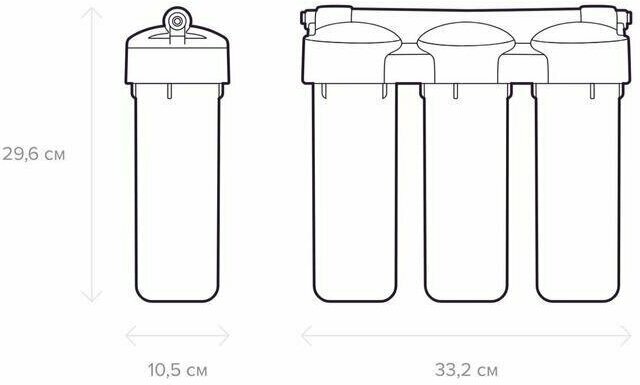 Система для фильтрации воды, РР5-В510-02-В510-07, 3-х ступенчатый, с краном, 2 л.мин - фотография № 11