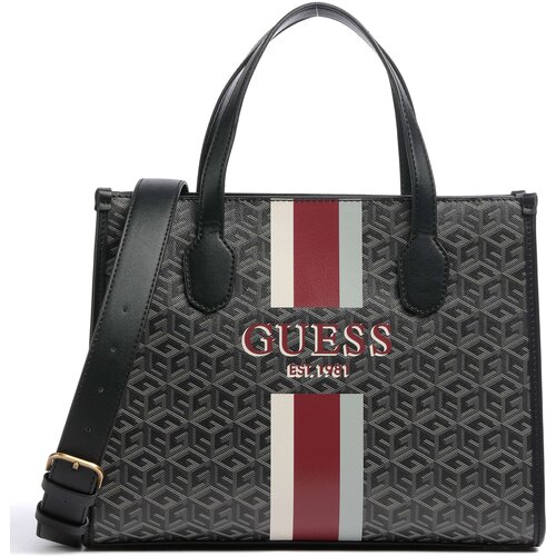 Сумка GUESS, серый, черный