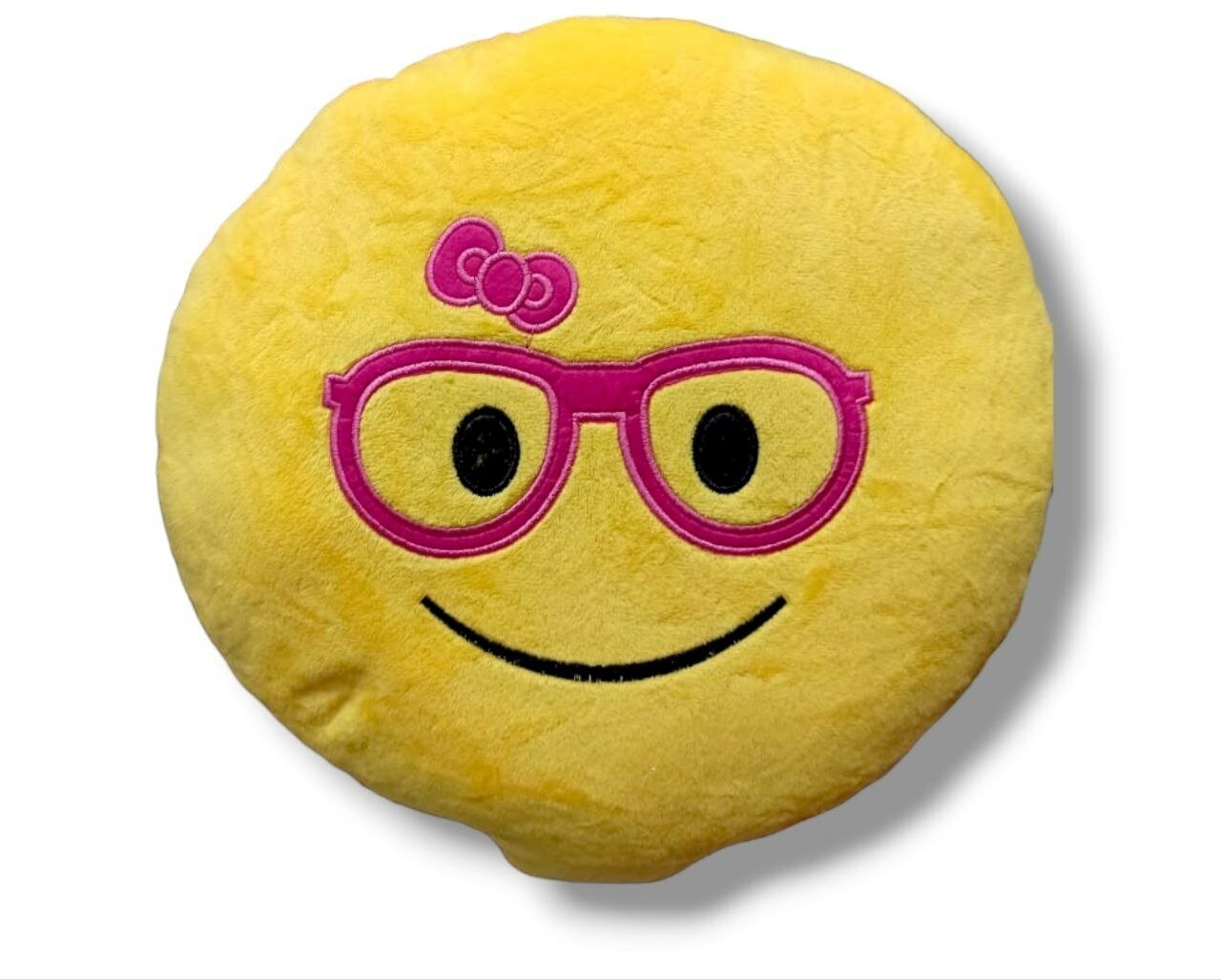 Мягкая игрушка подушка Эмоджи в очках смайлик 40х40