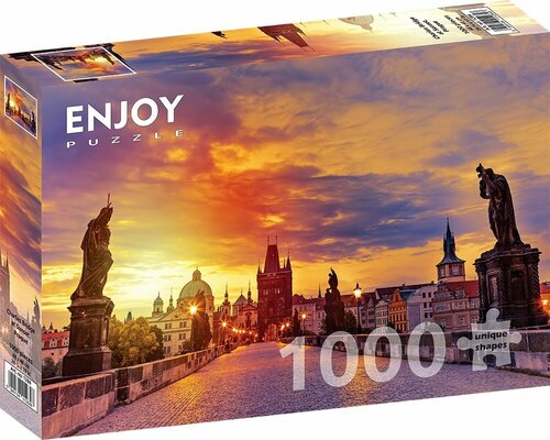 Пазл Enjoy 1000 деталей: Карлов мост на закате