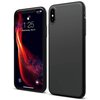 Матовый силиконовый чехол для телефона Apple iPhone X и XS / Силиконовый гибкий чехол накладка для смартфона Эпл Айфон Икс и Икс Эс (Черный) - изображение