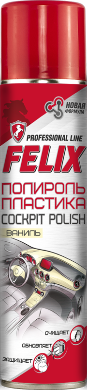 Полироль Панели "Felix" (400 Мл) (Аэрозоль) (Ваниль) Felix арт. 411040132