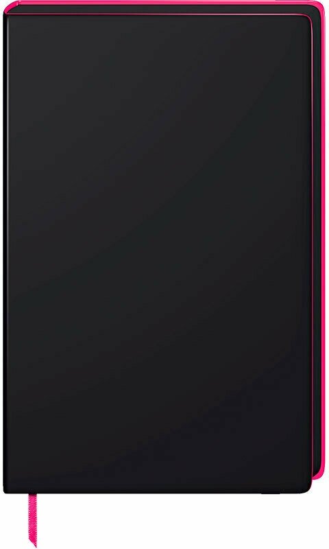 Блокнот Brunnen Premium Neon, 90 гр/м2, точка, 12.5 x 19.5 см, 96 листов, розовая окантовка