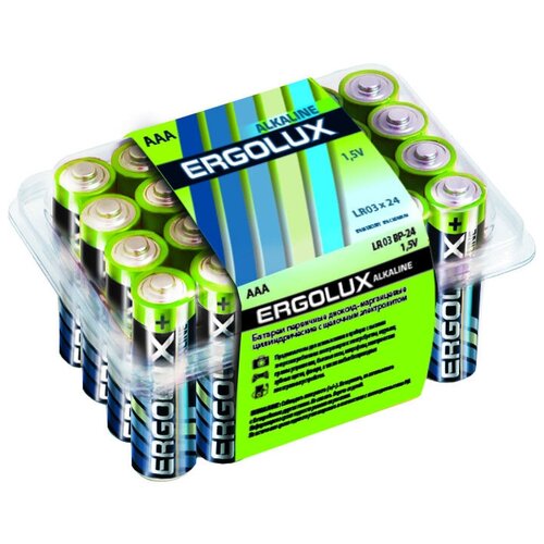 Ergolux LR03 Alkaline BP-12 (, батарейка,1.5В) ERGOLUX LR03 BP-12 (1 шт.)