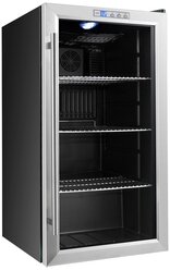 Холодильный шкаф Viatto VA‑JC88WD черный/серебристый