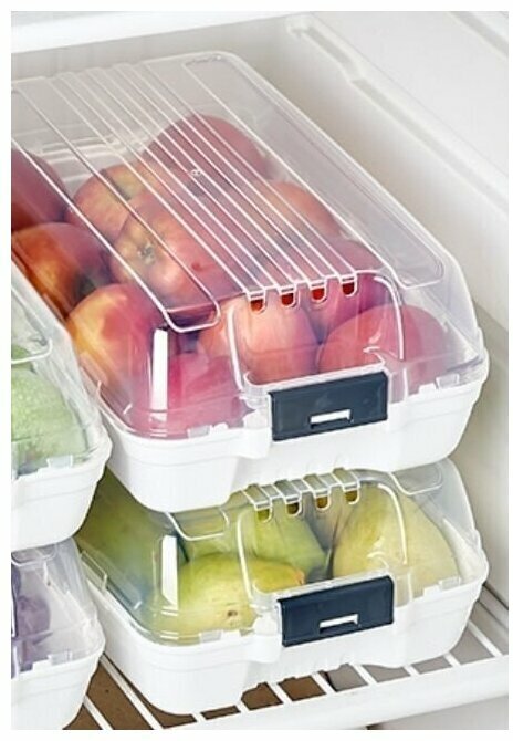 Контейнер-органайзер для холодильника, 1шт. DD Style, 32,3х18,3х10,3 см