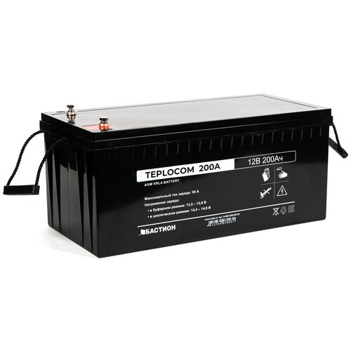 Аккумулятор герметичный свинцово-кислотный TEPLOCOM 200Ач для ИБП