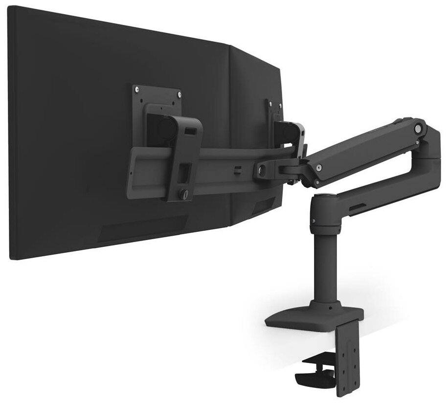 Ergotron LX Desk Dual Direct Arm (black) 45-489-224 кронштейн настольный для двух мониторов до 24