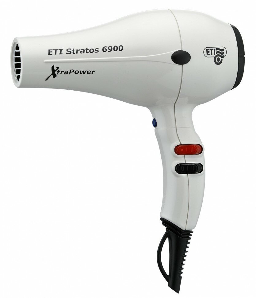 Фен ETI Stratos 6900 Xtrapower 2500 ватт, белый