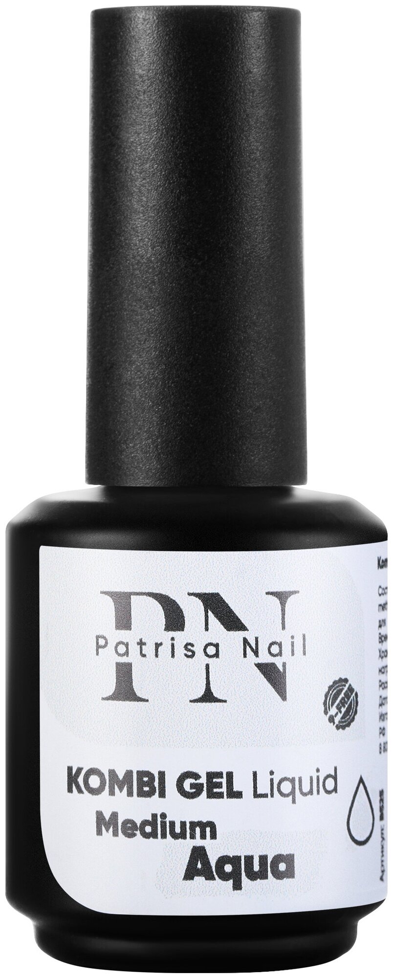 Гель для моделирования ногтей Patrisa Nail Kombi Gel Liquid Medium Aqua прозрачный, 16 мл