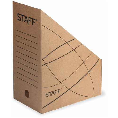 Лоток вертикальный Staff для бумаг увеличенная ширина 250х150х320 мм до 1400 листов микрогофрокартон 126515 299₽