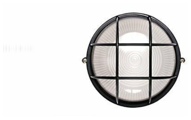 Светильник TDM НПБ1302 черный, круг с решеткой 60Вт IP54 - фотография № 4