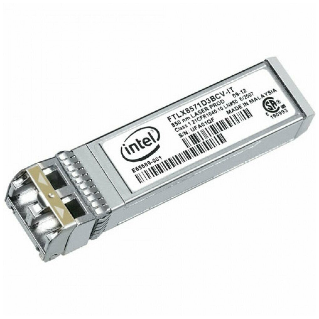 Трансивер INTEL (R) Ethernet SFP + SR OPTICS 1G/10G SFP + SR OPTIC E10GSFPSR FTLX8571D3BCV-IT