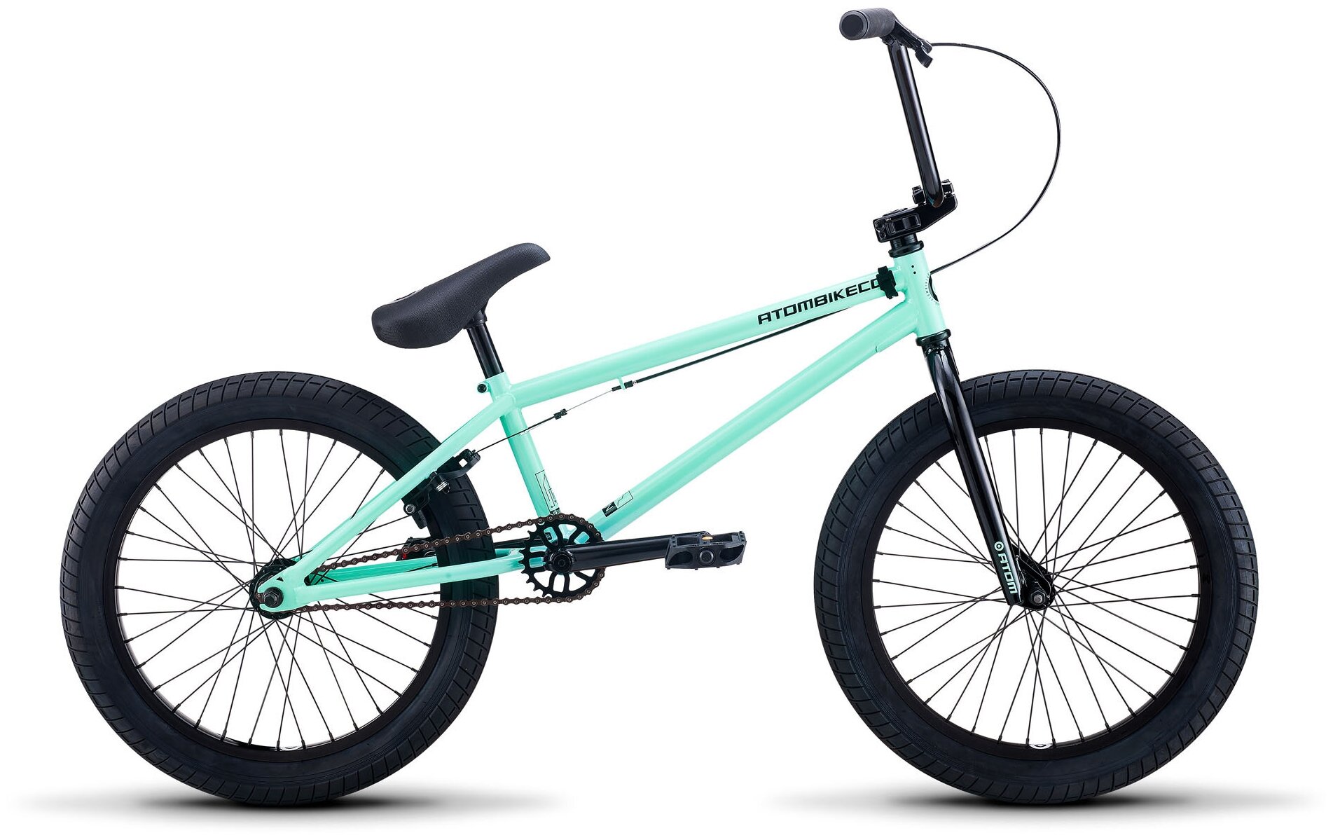 Экстремальный велосипед Atom Ion год 2022 цвет Зеленый ростовка 20.5