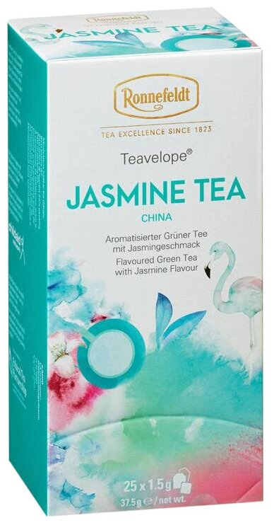 Зеленый чай Ronnefeldt Teavelope Jasmin(Жасминовый чай) 1 пачка по 25 пакетиков. Арт.16020