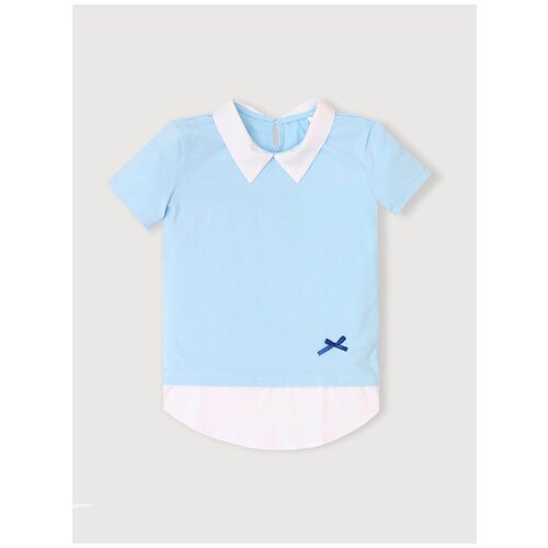 фото Футболка котмаркот, размер 152, голубой