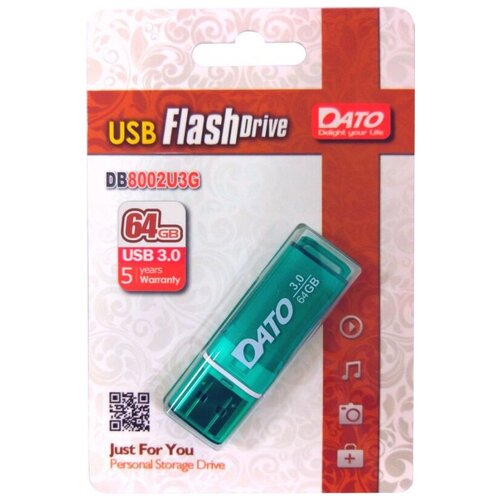 USB флешка 64Gb Dato DB8002U3G green USB 3.0