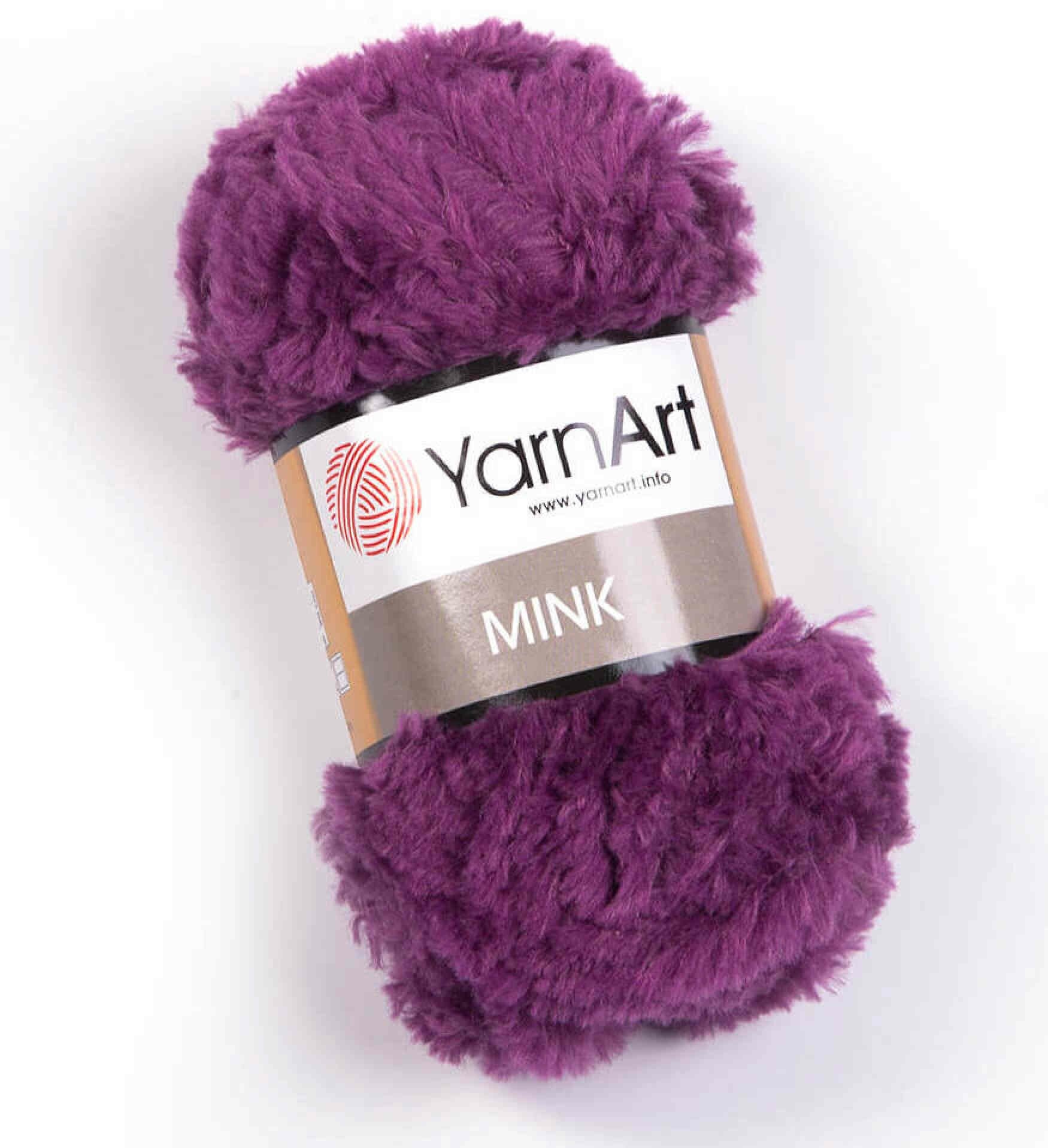 Пряжа Yarnart Mink фуксия (338), 100%полиамид, 75м, 50г, 1шт