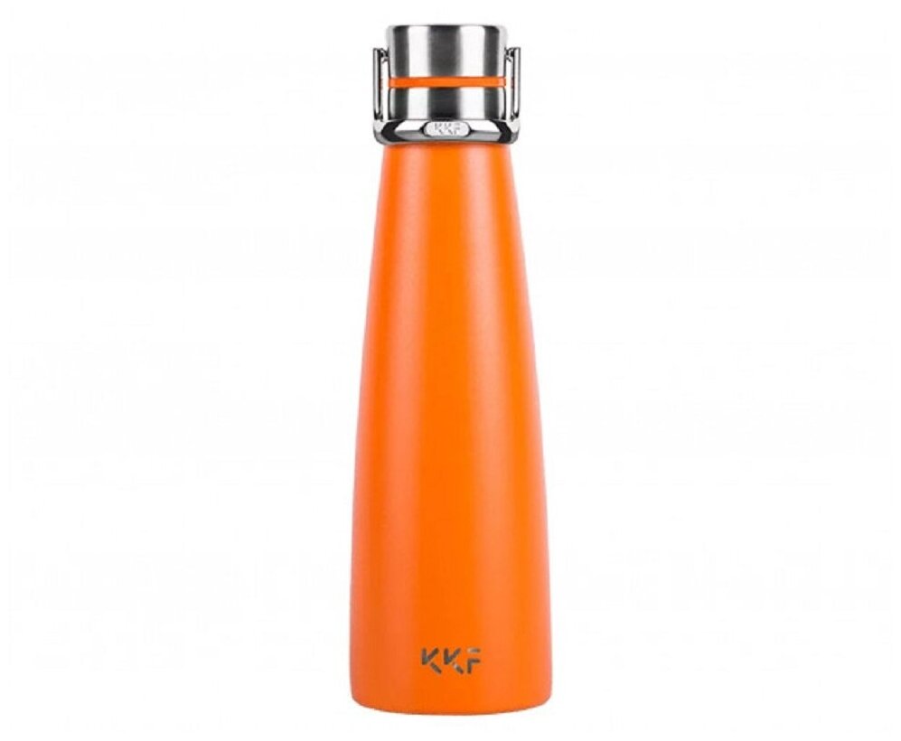 Термобутылка с OLED-дисплеем KissKissFish SMART VACUUM BOTTLE, 6939427200431, жёлтая 0,47л