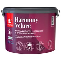 Краска интерьерная Tikkurila Harmony Velure, глубокоматовая, база А, белая, 9 л