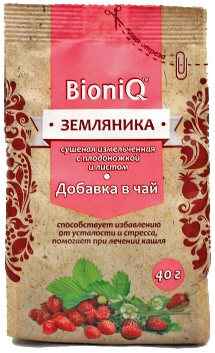 Чайный напиток BioniQ Земляника