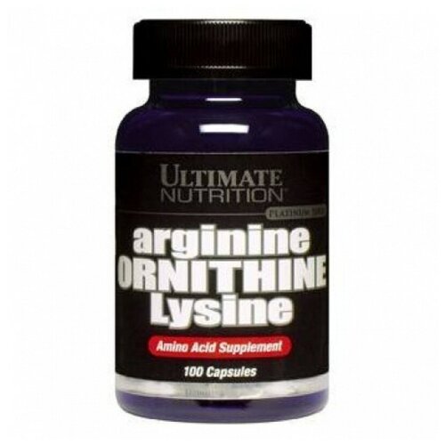 Аминокислота Ultimate Nutrition Arginine-Ornithine-Lisine, нейтральный, 100 шт.