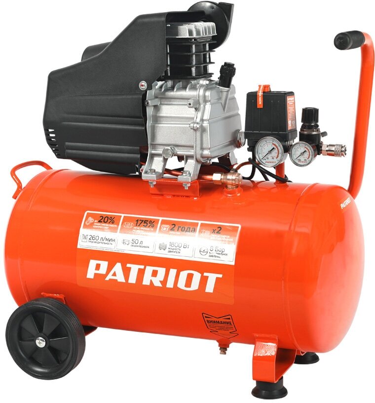 Компрессор поршневой масляный PATRIOT EURO 50-260 525306367 PATRIOT