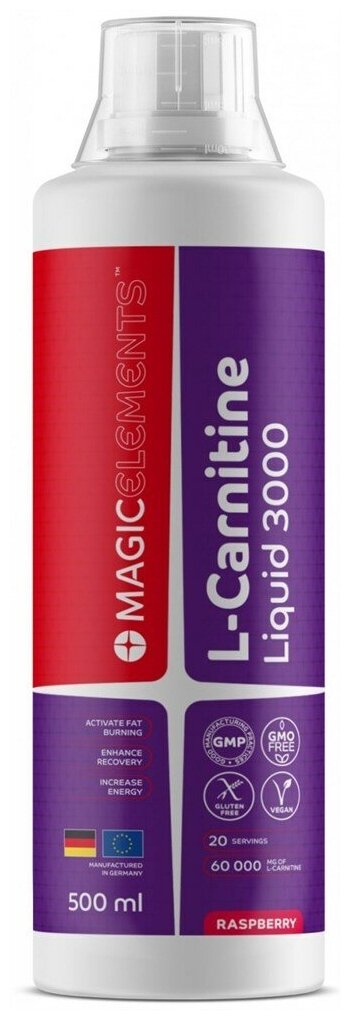Magic Elements L-Carnitine Liquid 3000 - 500 мл, малина