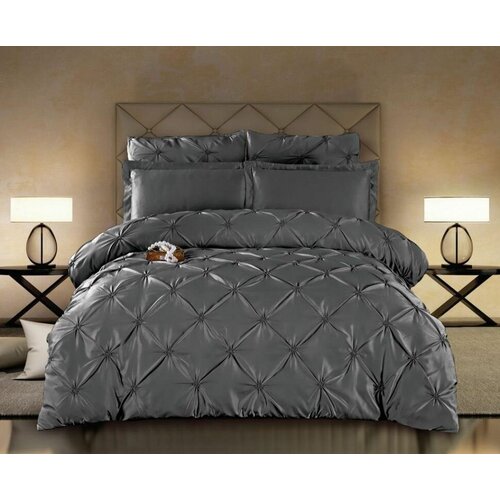 Постельное белье шeлк-сатин/ Шeлковое белье в коробке/ Евро