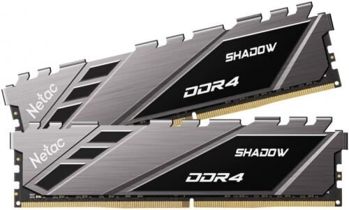 Оперативная память DIMM Netac Shadow DDR4 16GB (2x8Gb) 3600MHz PC-28800 CL18 1.35V Grey (NTSDD4P36DP-16E)