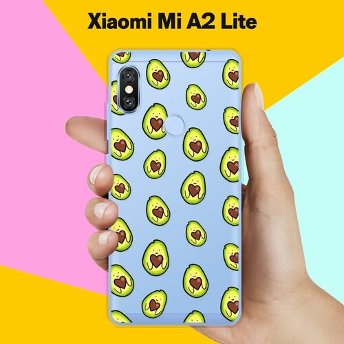 Силиконовый чехол на Xiaomi Mi A2 Lite Авокадо / для Сяоми Ми А2 Лайт пластиковый чехол панда арт 2 на xiaomi mi a2 lite сяоми ми а2 лайт