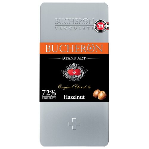 Шоколад BUCHERON STAND'ART 72% Горький с фундуком, 100 гр.