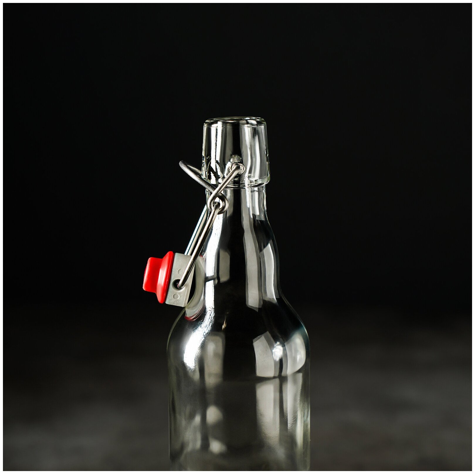 Бутылка бугельная, объем 500 мл, с пробкой, цвет прозрачный - фотография № 7