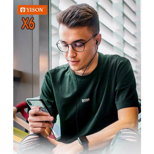 Проводные стереонаушники CLEAR SOUNDX 6штекер Type-Cс усиленными басами90 дБ с микрофономуправление громкостьючерный 112400₽