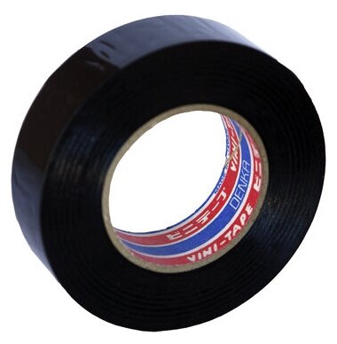 Лента изоляционная Denka Vini Tape 19 мм 9 м черная арт. #102-Black 9m
