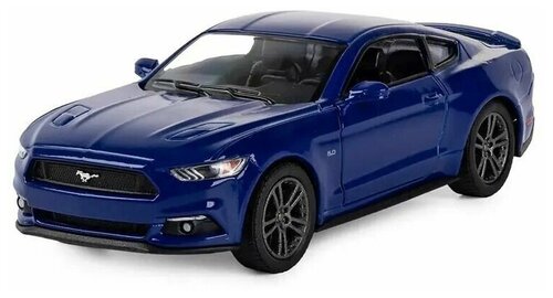 Машина инерционная Ford Mustang GT синяя металл Kinsmart